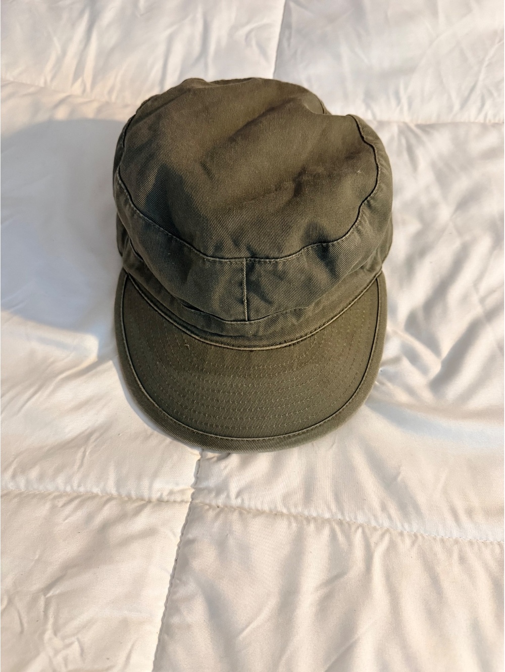 No Brand Olive Green Military Style Cadet Cap Hat